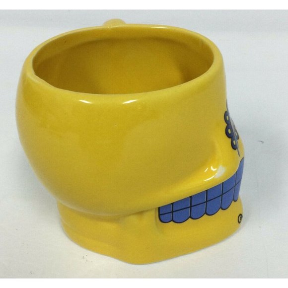 Day Of The Dead Skull Ceramic Coffee Cup Mug 11 Oz Yellow Skeleton Halloween - Picture 4 of 6